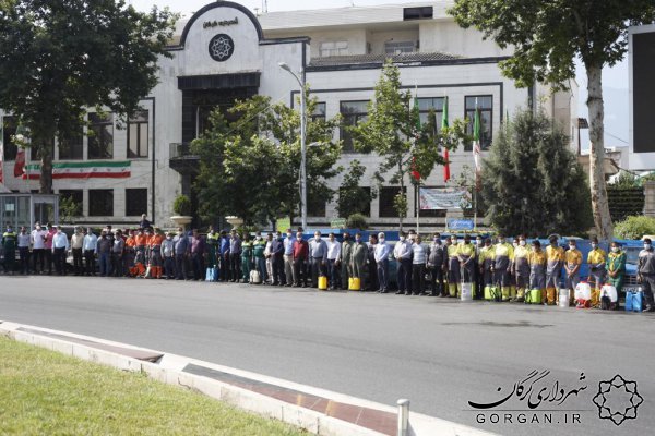 اجرای طرح ضدعفونی معابر توسط شهرداری گرگان
